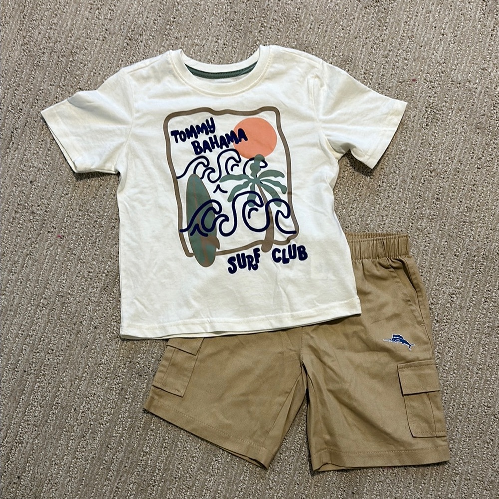 Tommy Bahama Surf Club T-Shirt and Shorts Set